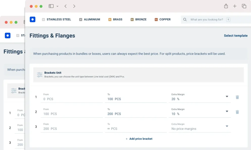 Slize Price Brackets